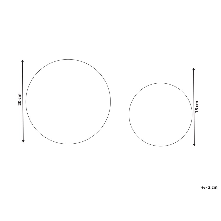 Dekoracja świąteczna BOLMEN Bombka 15/20 cm Czarny