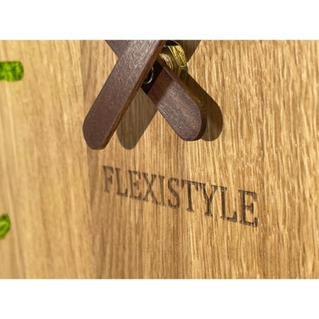 Drewniany zegar na ścianę Mech Chrobotek