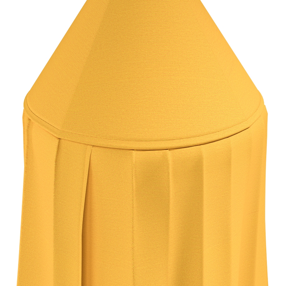 Baldachim do łóżeczka, słoneczny żółty, fi 50cmx230cm, Happiness