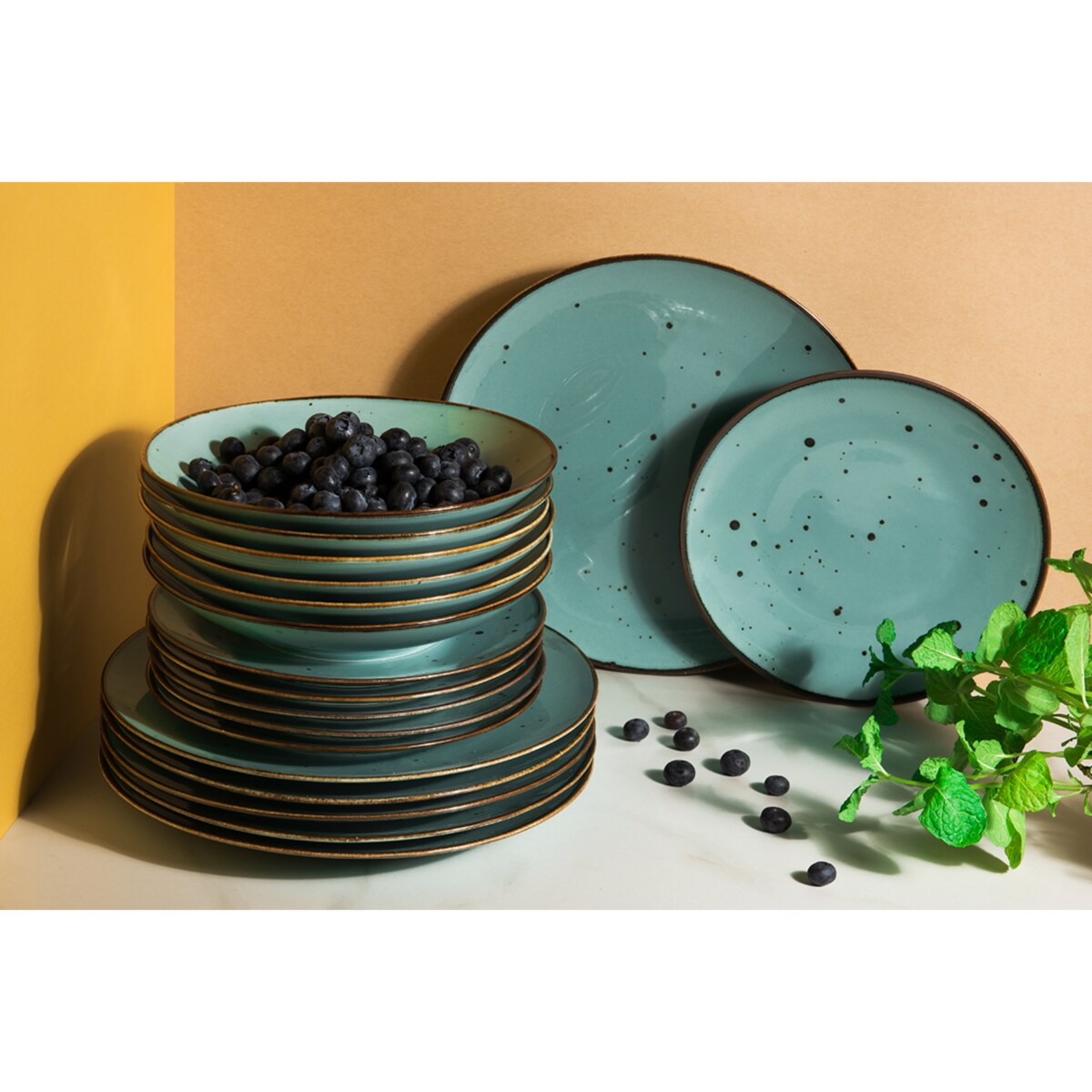 Konsimo ALUMINA Serwis obiadowy 6os. (18el.)