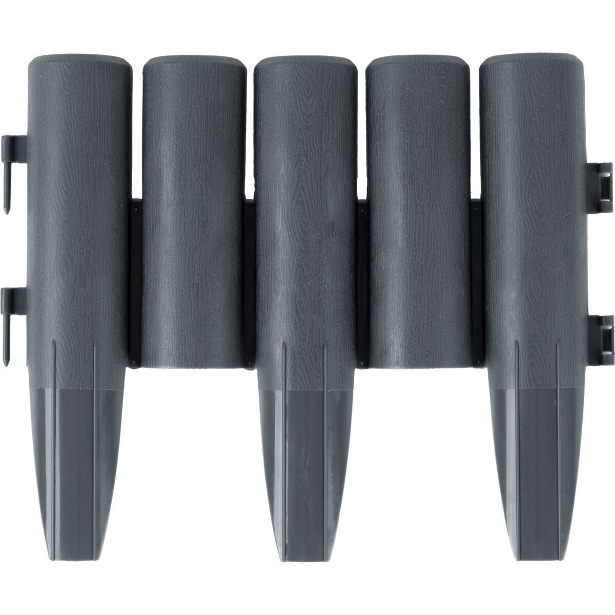 Palisada ogrodowa obrzeże ogrodowe trawnikowe szare Plonos tworzywo płotek 220 cm