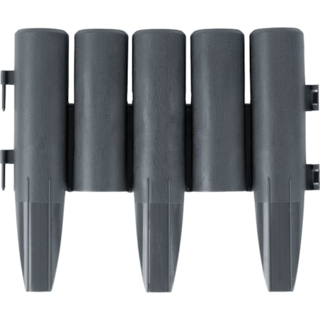 Palisada ogrodowa obrzeże ogrodowe trawnikowe szare Plonos tworzywo płotek 220 cm