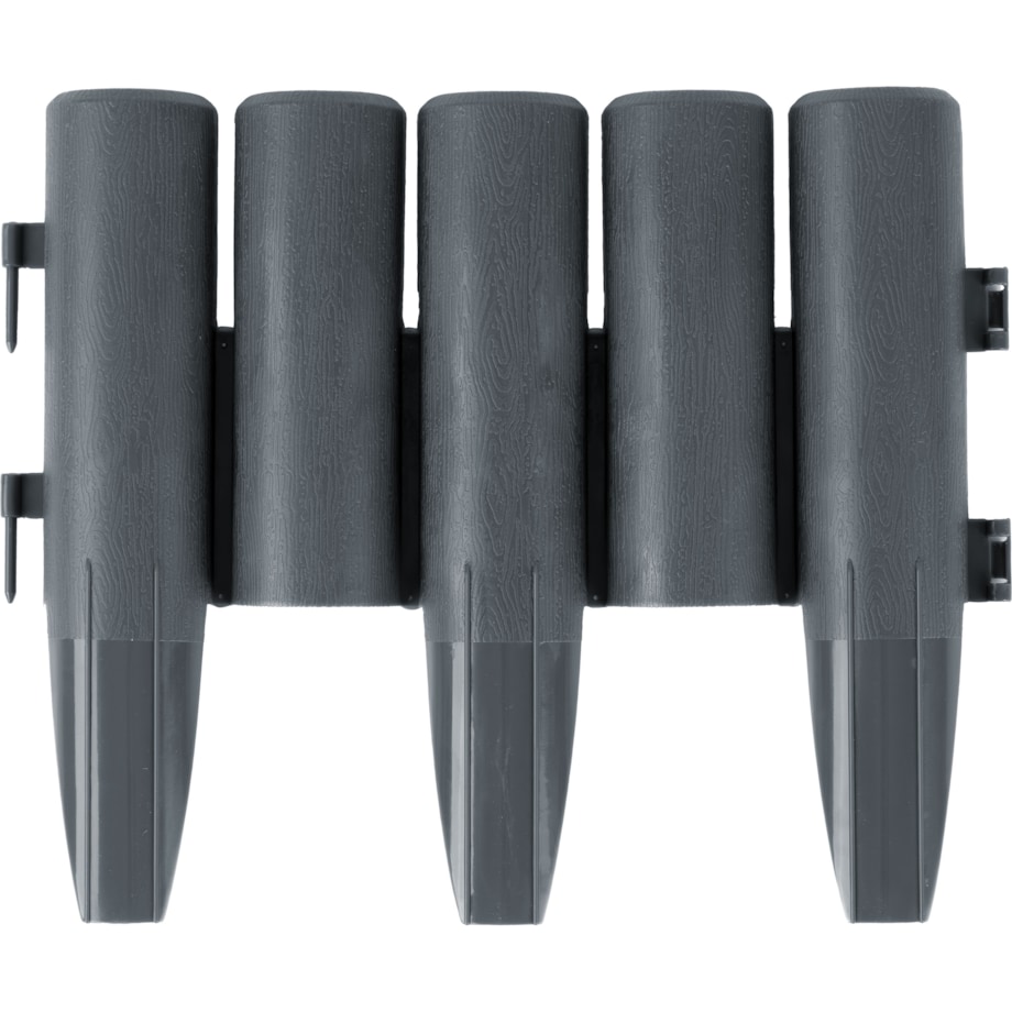 Palisada ogrodowa obrzeże ogrodowe trawnikowe szare Plonos tworzywo płotek 220 cm