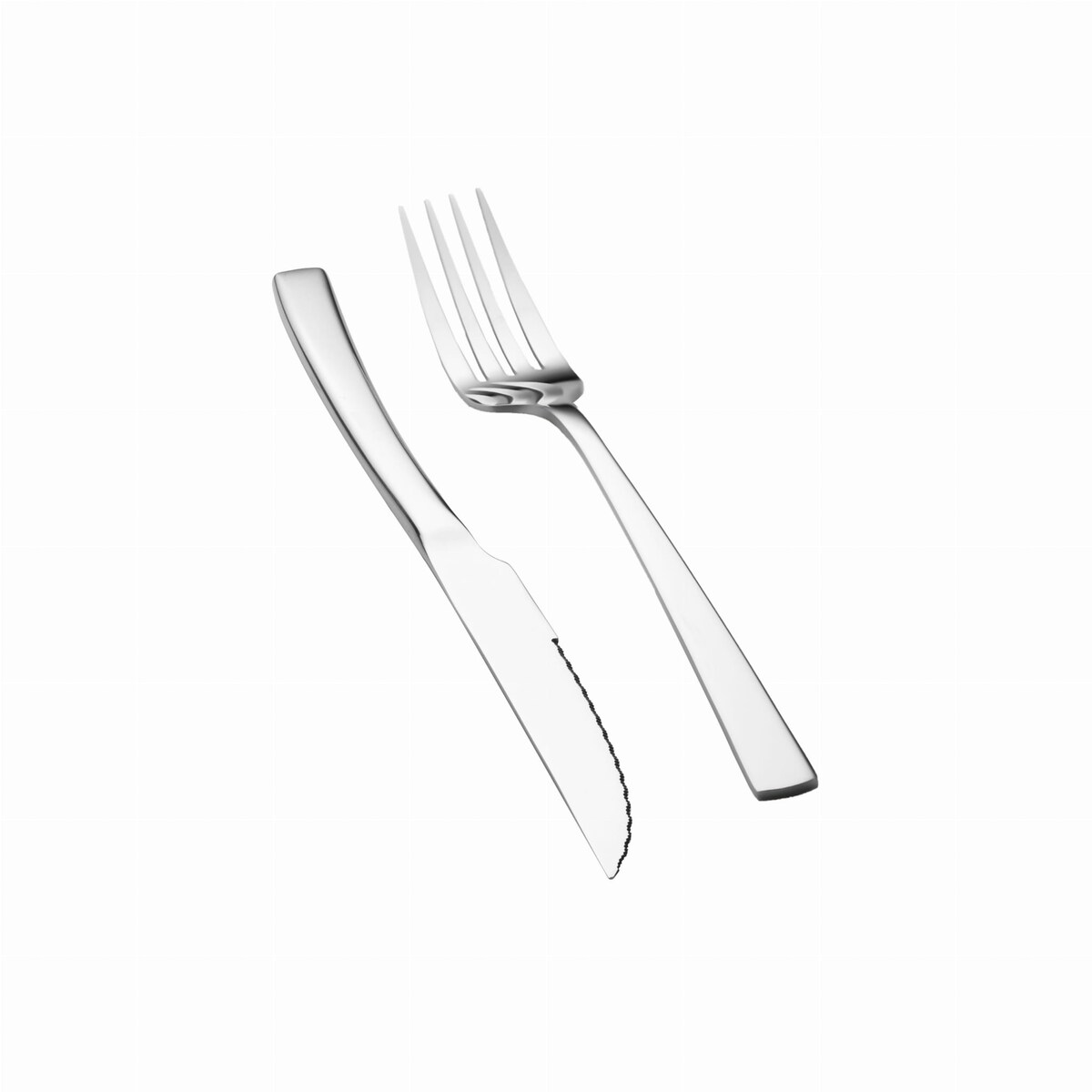 Zestaw sztućców do steków i mięs 12 elementów dla 6 osób błyszczące srebrne BERLINGER HAUS