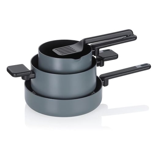 Zestaw naczyń (ciemnoszarych) Mira Kela