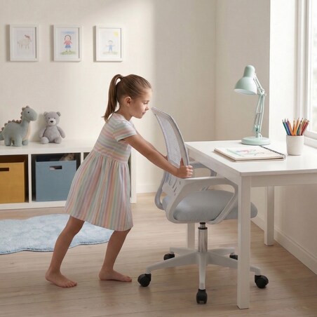 Krzesło biurowe fotel obrotowy Z30 regulowany ergonomiczny młodzieżowy