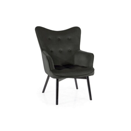 Fotel do salonu CARMEN VELVET czarny