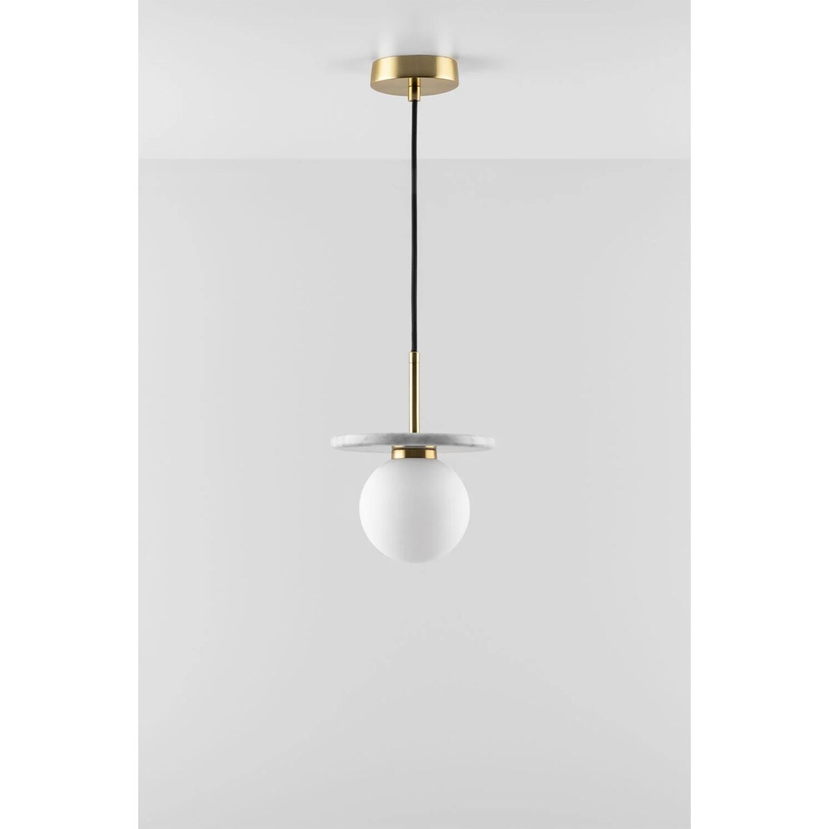 Lampa wisząca z marmurem Ø18 cm Salm