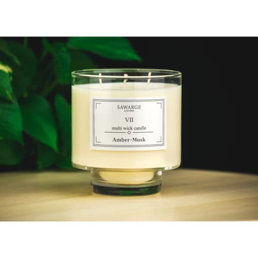 Świeca Zapachowa Sojowa No7 /50h/Bursztyn Piżmo 450g