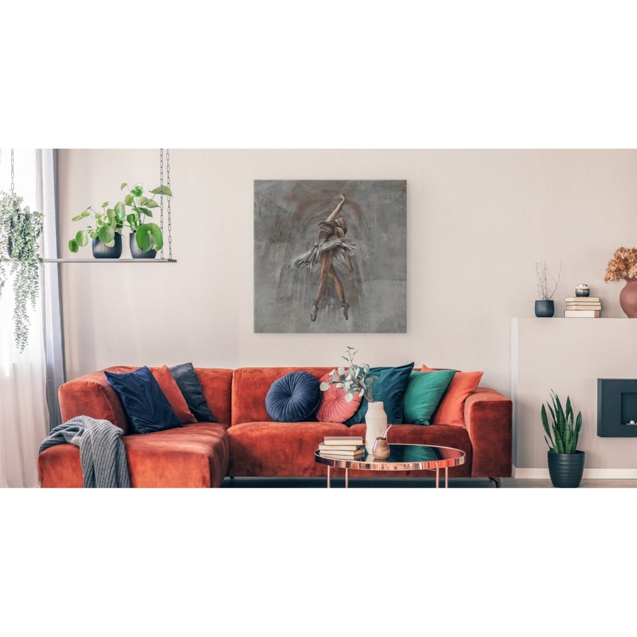 Obraz Ścienny BALERINA Taniec Balet Beton 60x60cm