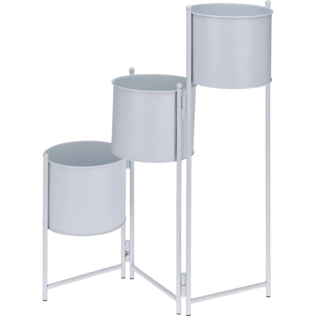 Stojak na kwiaty na trzy doniczki, metalowy, 64 cm