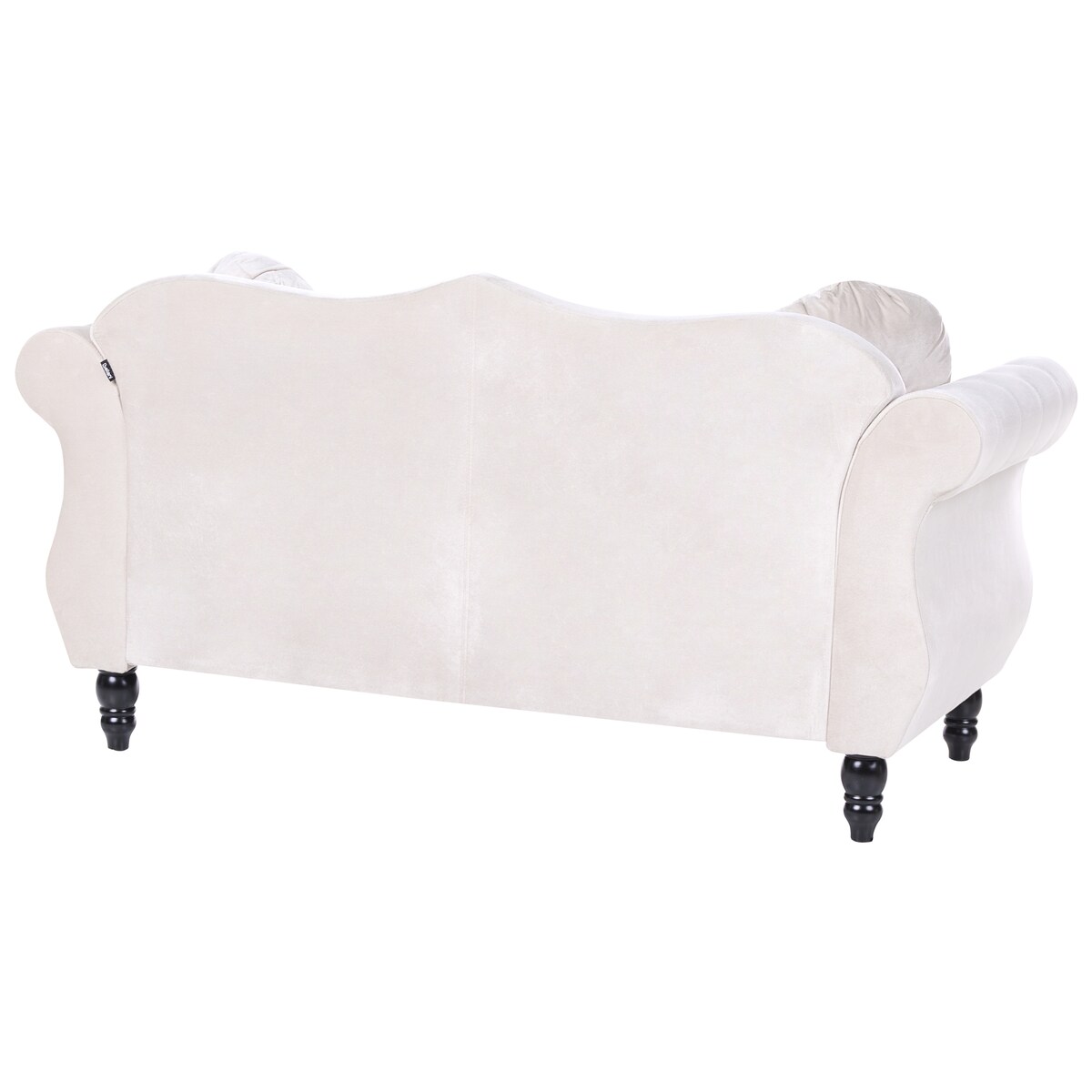 Sofa dla 2 osób SKIEN Welur Jasnobeżowy