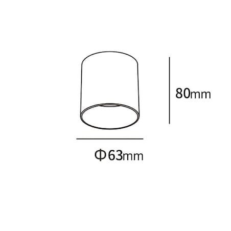 Oprawa natynkowa Light Prestige Tom czarny LED CCT 3000K/4000K/6000K (regulowana) 1 szt.