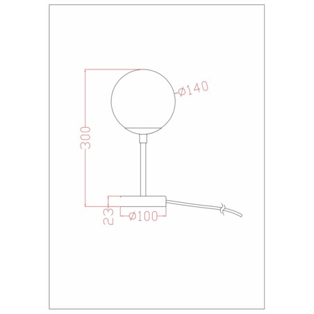 Kulista lampka sypialniana Dorado LP-002/1T S BK Light Prestige czarna metalowa