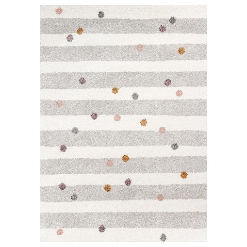 Dywan Stripes and Dots beige 120x170cm, 120x170x1cm