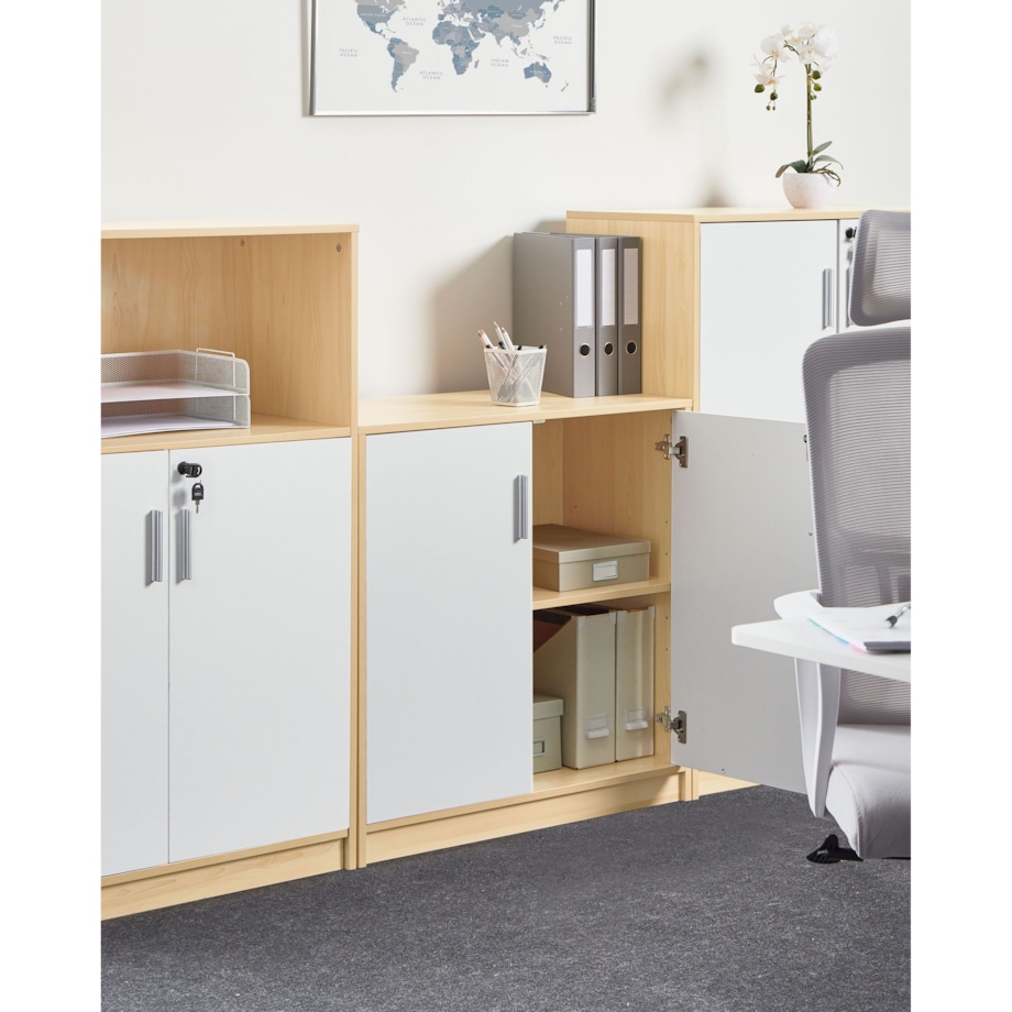 Szafka ZEHNA Jasny brąz/ biały