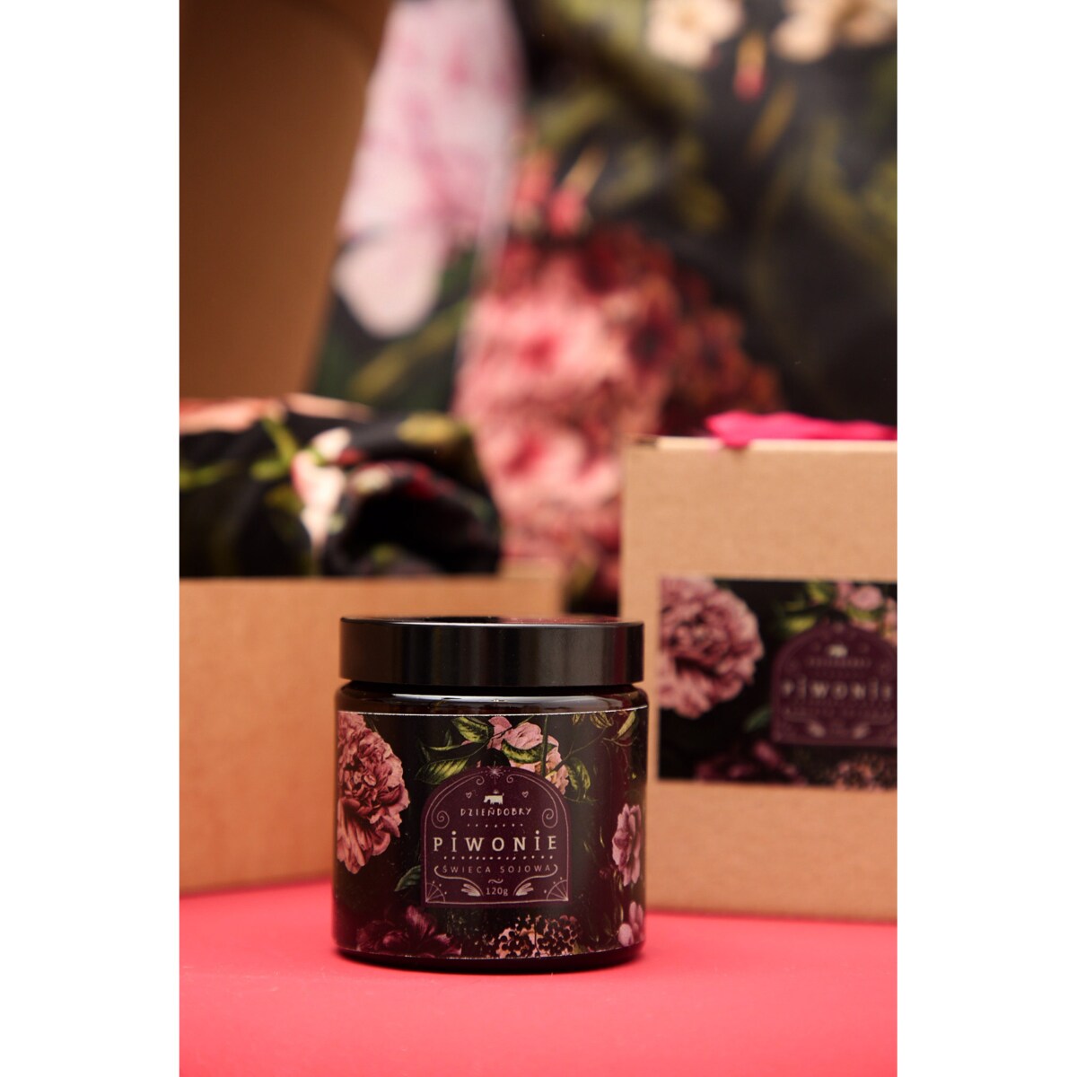 Świeca sojowa Piwonie