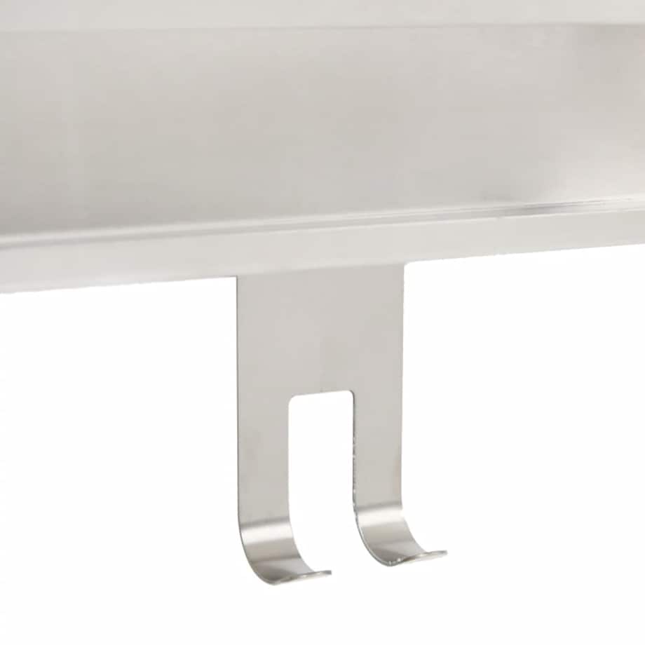 vidaXL Wiszący organizer prysznicowy, szczotkowana stal nierdzewna 304