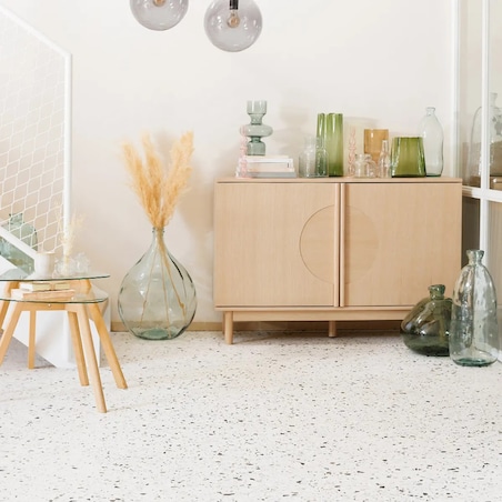 Wazon ze szkła z recyklingu Jeanne transparentny 56 cm