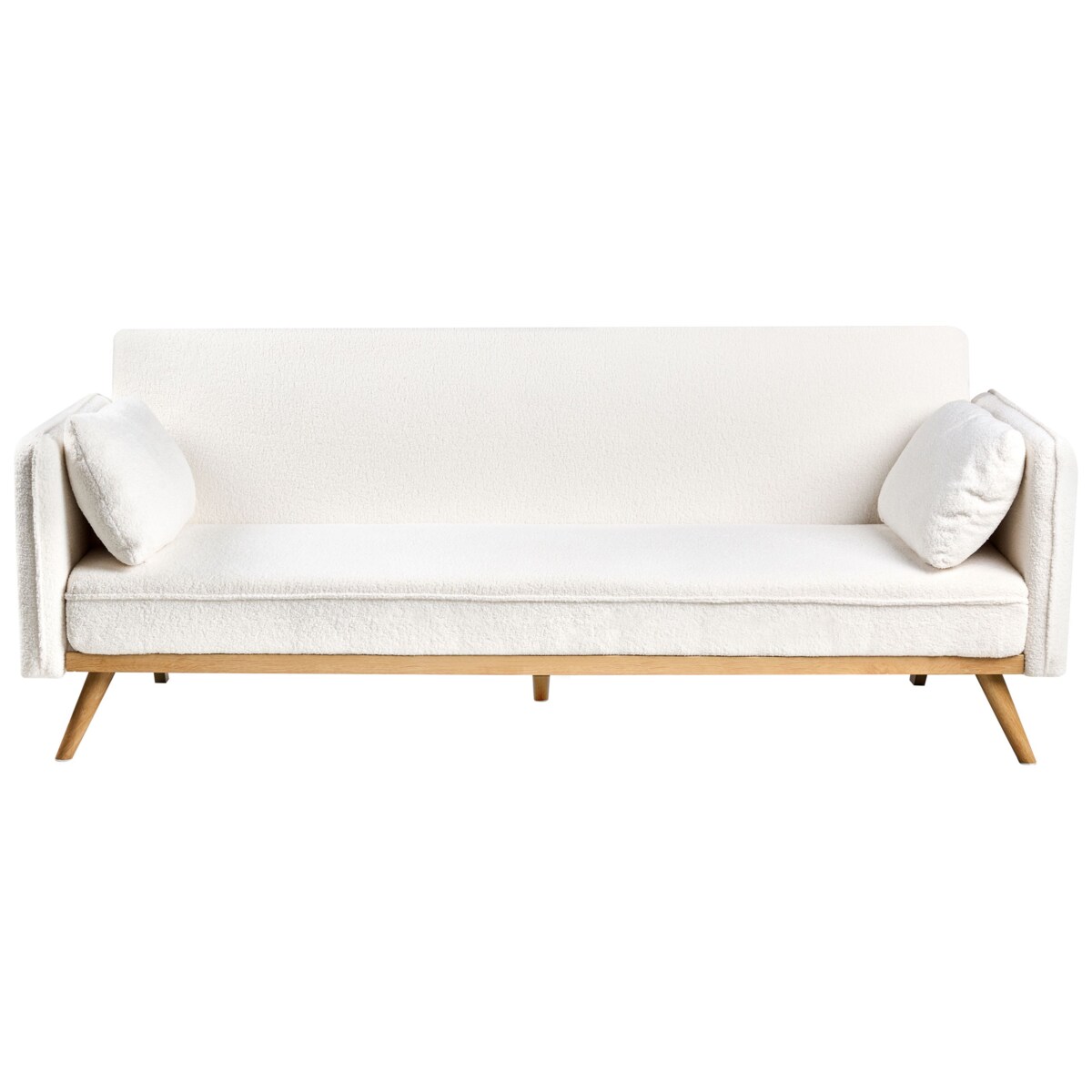 Sofa rozkładana ASAA Boucle Złamana biel