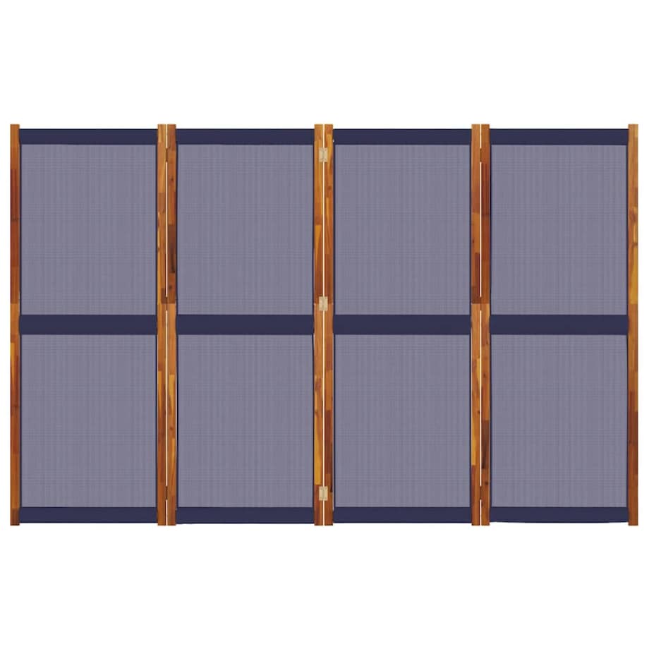 vidaXL Parawan 4-panelowy, ciemnoniebieski, 280x180 cm