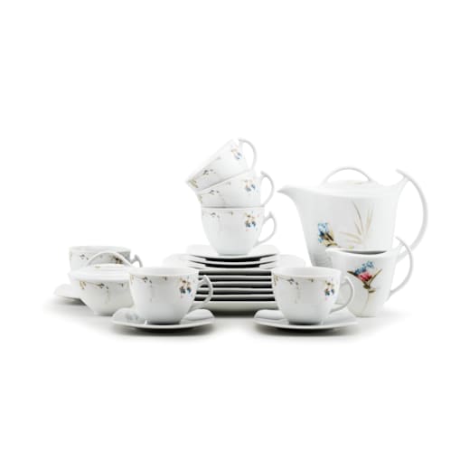 Zestaw obiadowo-kawowy dla 6 osób 30 el. Akcent Letni Czar G860