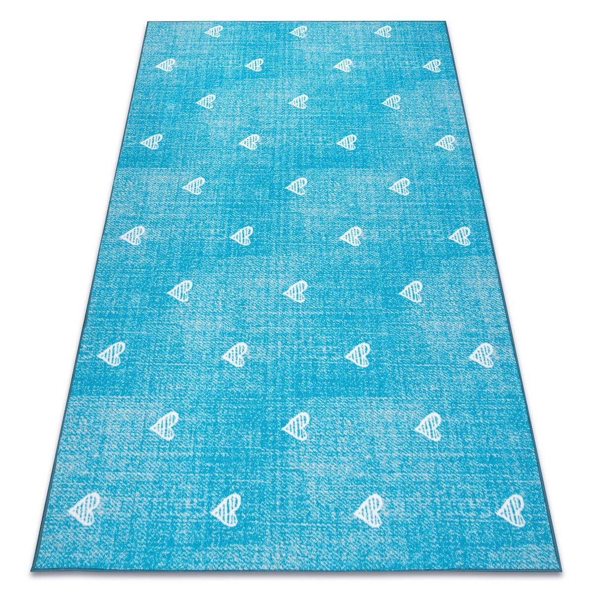 Dywan dla dzieci HEARTS Jeans przecierany 200x300 cm