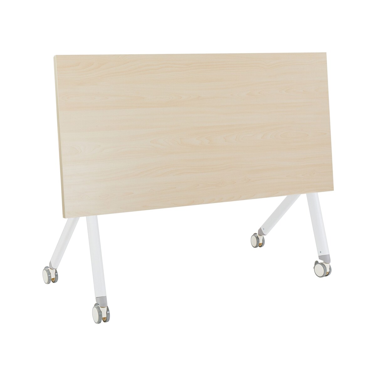 Składane biurko BENDI Jasnobrązowy 120 cm 60 cm Z kółkami