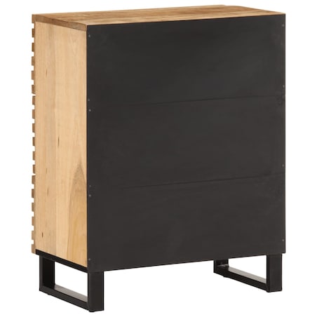 vidaXL Szafka, 60x34x75 cm, lite surowe drewno mango