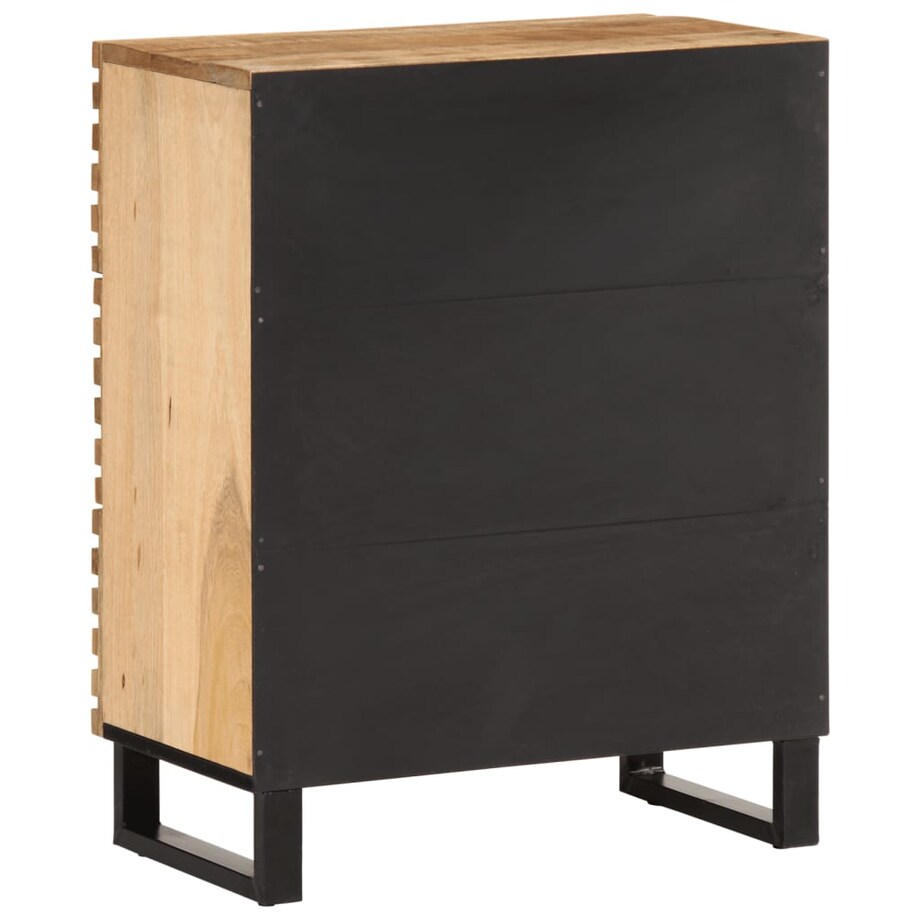 vidaXL Szafka, 60x34x75 cm, lite surowe drewno mango