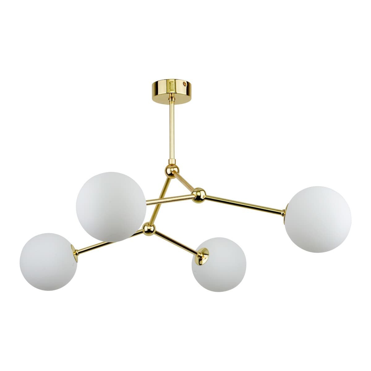 Molekułowa sufitowa lampa Fairy 6470 TK Lighting szklane klosze kule złota