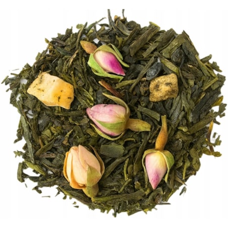 Herbata zielona KAKTUSOWA GRUSZKA gruszki melon pączki róży kiwi premium - herbata liściasta sypana mieszanka napar susz