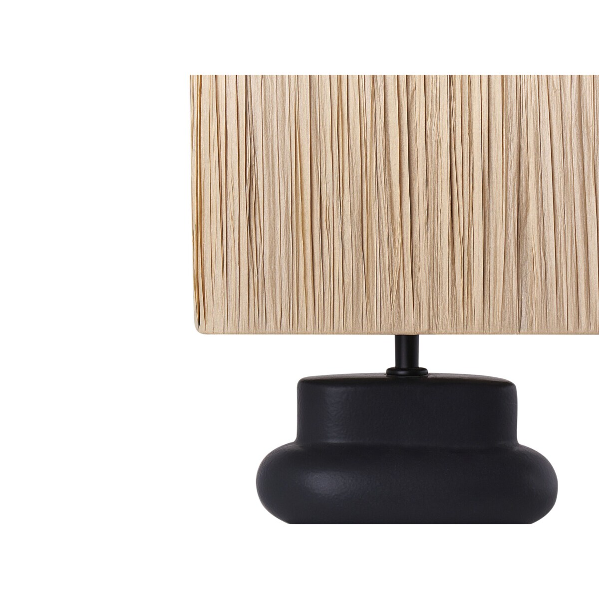 Lampa stołowa ceramiczna czarna JUDY