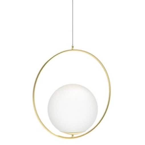 Wisząca lampa szklana Jumbo AZ4983 ball kula złota