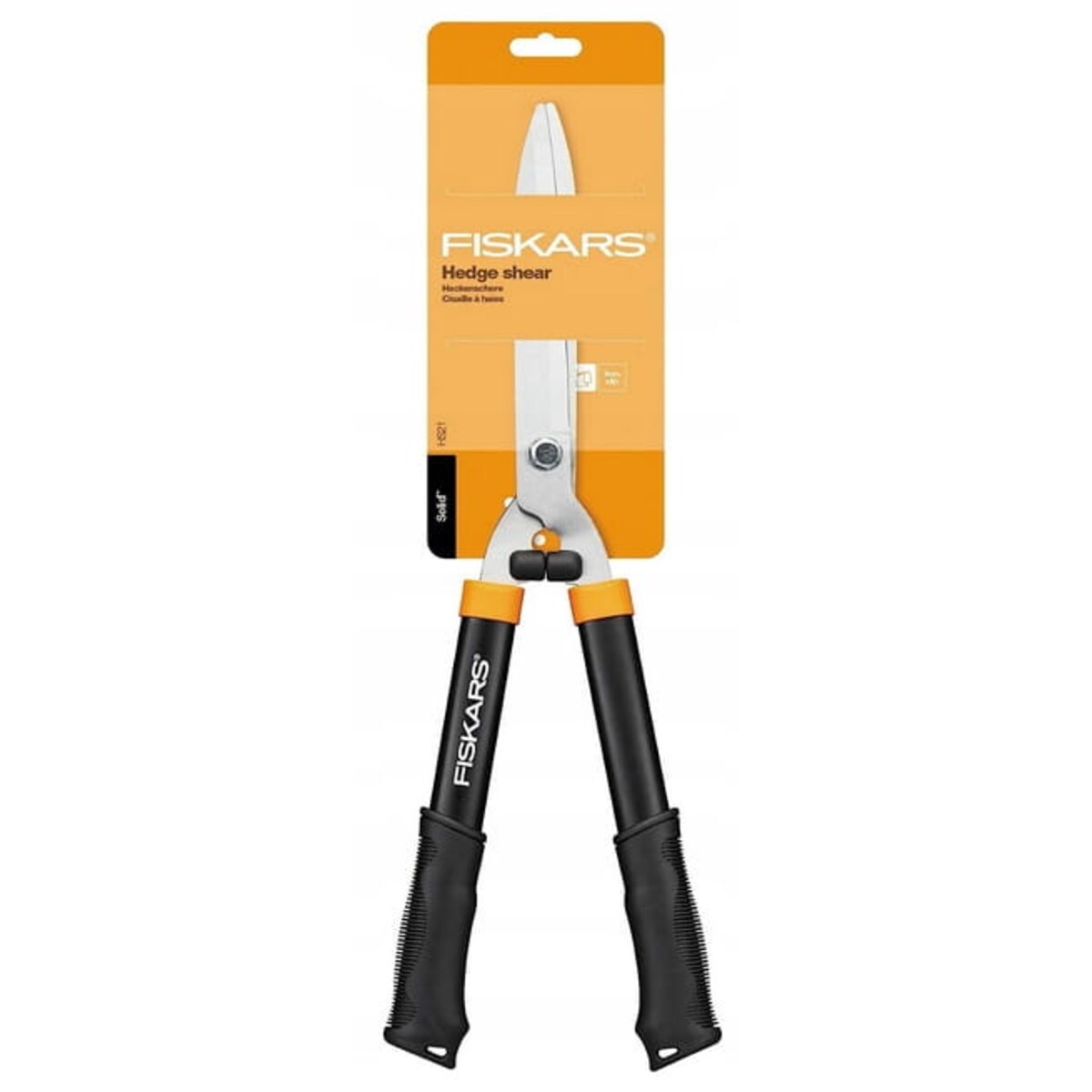 Nożyce do Żywopłotu Krzewów Trawy Fiskars Solid Hs21 Sekator Ostrze Proste