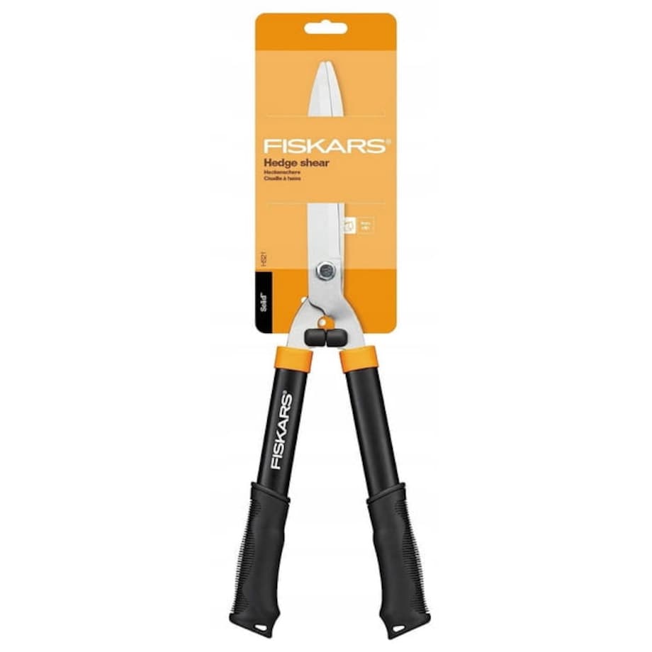Nożyce do Żywopłotu Krzewów Trawy Fiskars Solid Hs21 Sekator Ostrze Proste