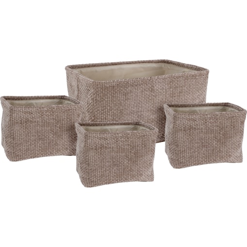 Zestaw koszy do przechowywania, 4 szt.