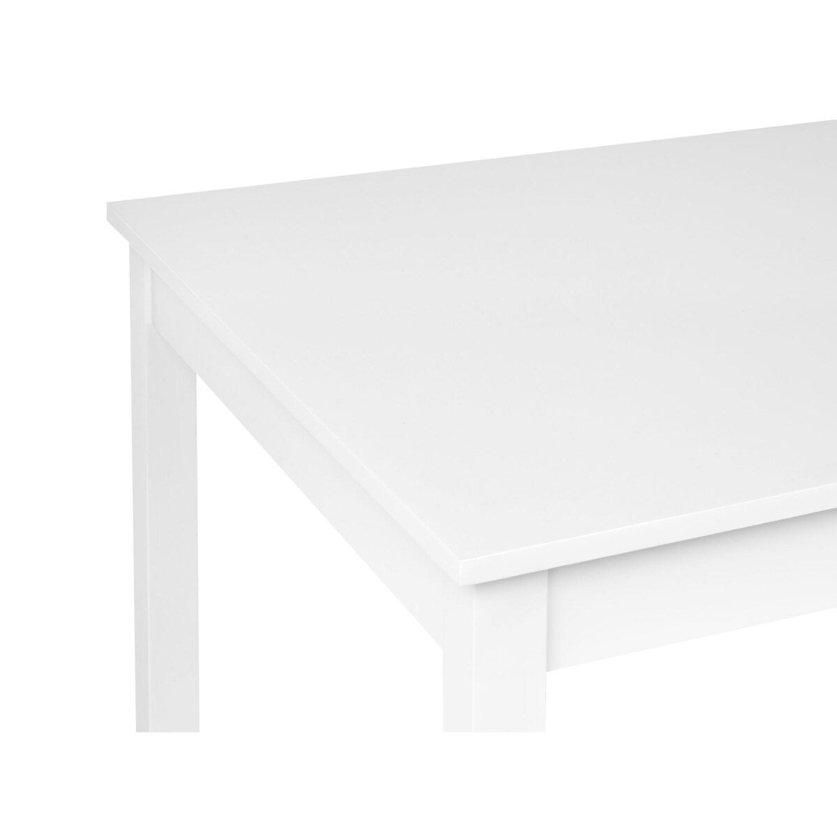 Stół do jadalni BARLEE Biały 120 cm 75 cm Drewno