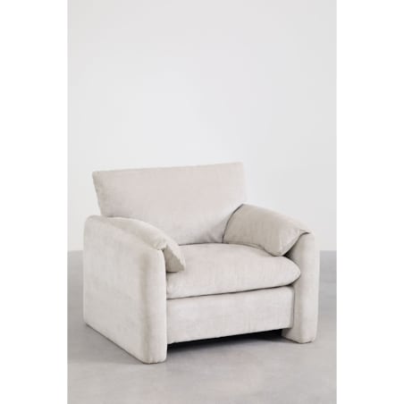 Fotel wypoczynkowy jasnoszary Serra