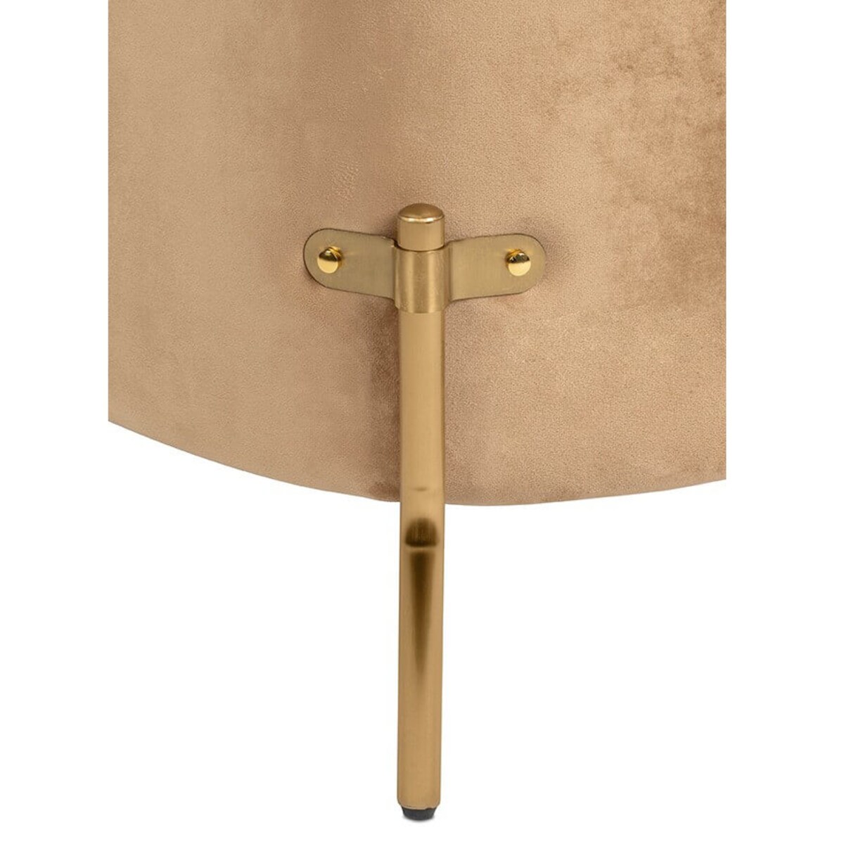 Wygodny fotel do salonu Venice KH1501100158 pepitka brązowy złoty, King Home