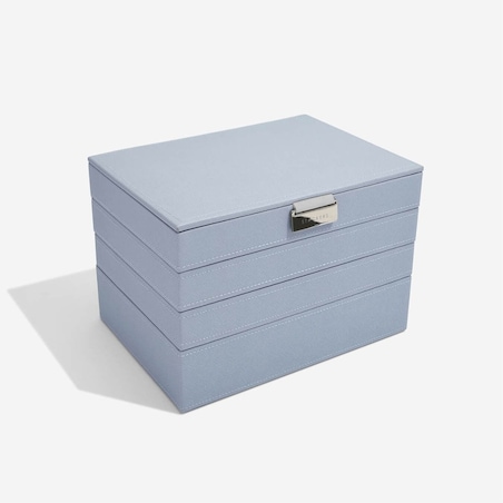 Szkatułka na biżuterię Stackers poczwórna classic szaroniebieska