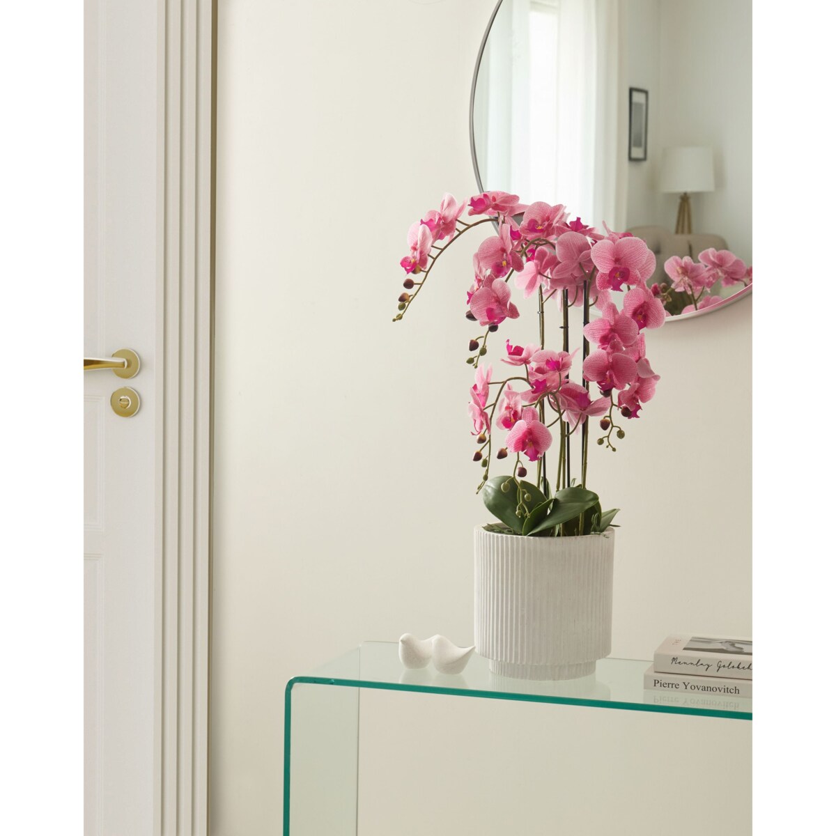 Sztuczna roślina ORCHID 65 cm Różowy