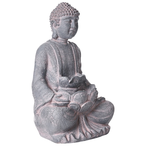 Fontanna ogrodowa LED URLANTE Budda Szary