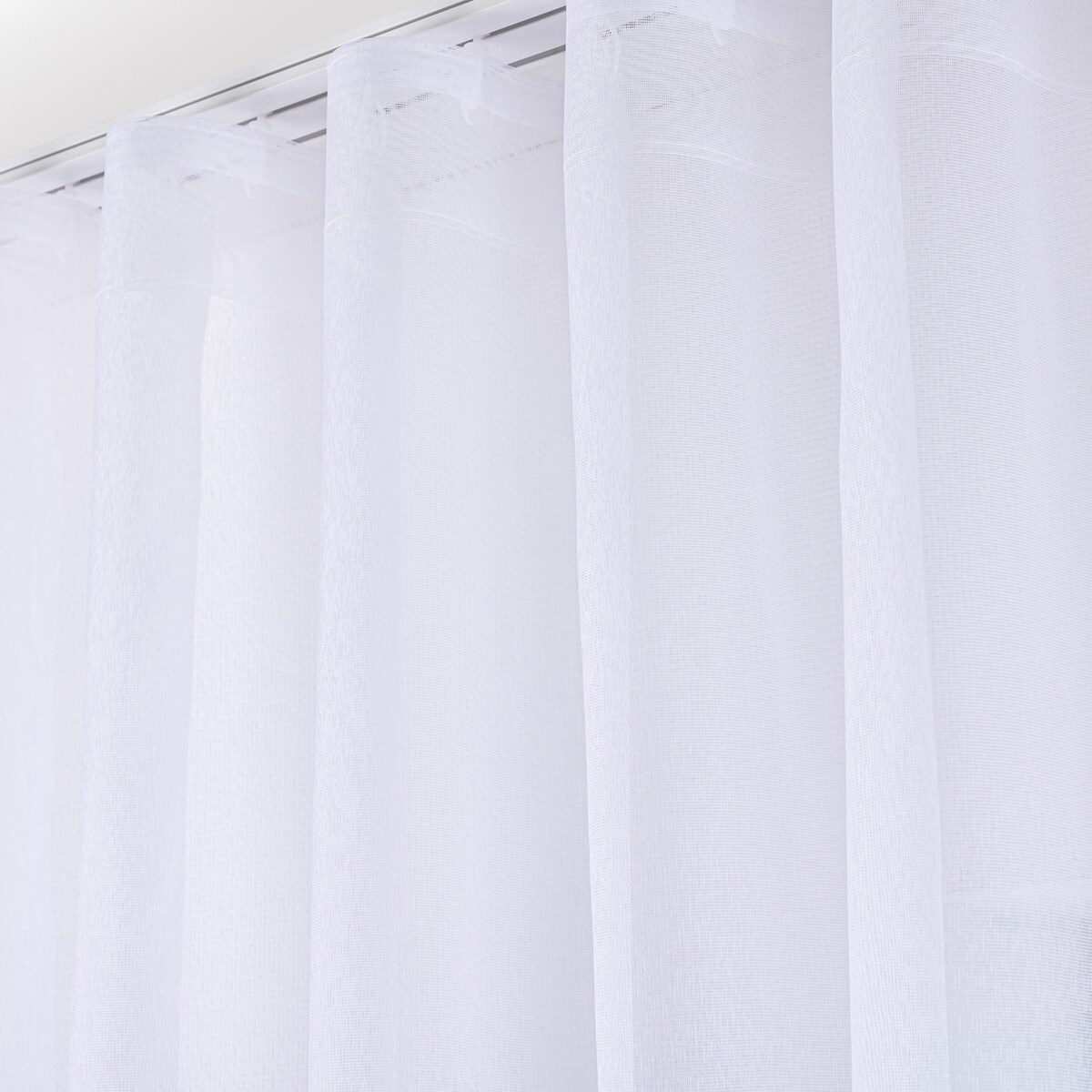 Firana na taśmie wave 300x245 biały ze wzorem