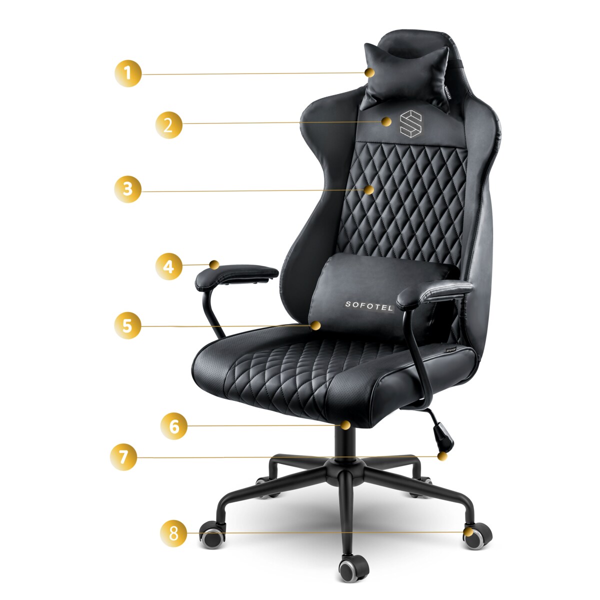 Fotel biurowy obrotowy krzesło biurowe Sofotel Werona