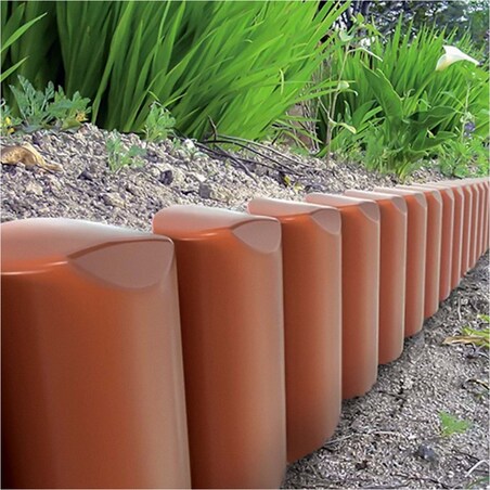 Płotek Ogrodowy 2,5 M Obrzeże Trawnikowe Palisada Terakota