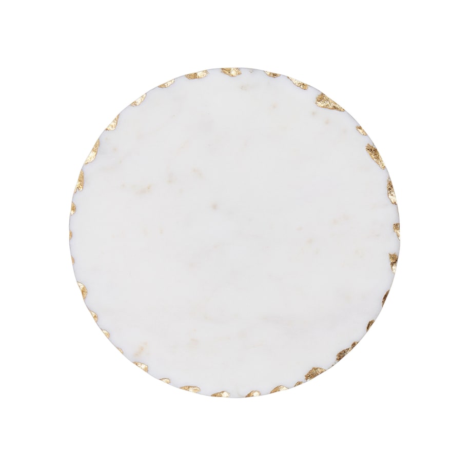 Patera marmurowa złoto-biała GREWENA