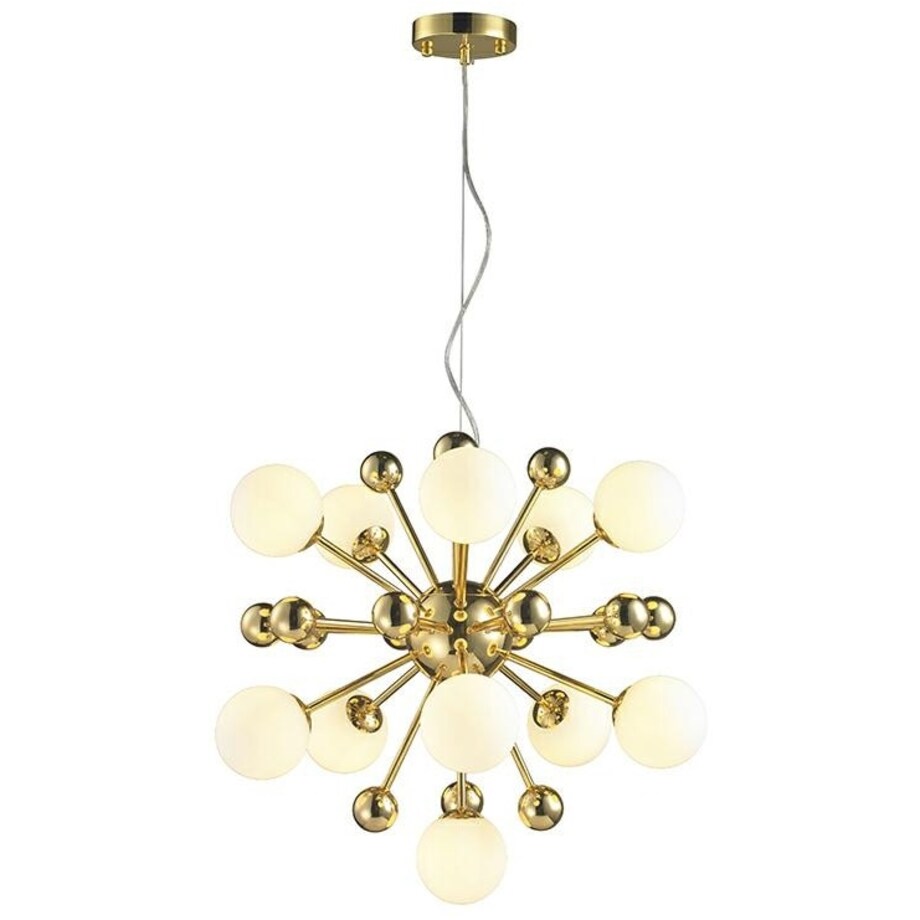 Lampa wisząca Aurelia MSE010100252 molekuły białe złote