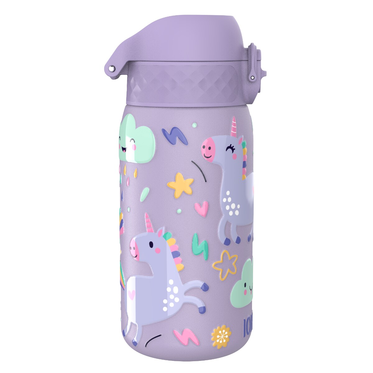Butelka ION8 Single Wall I8SS400PVUNI Unicorns (Periwinkle)