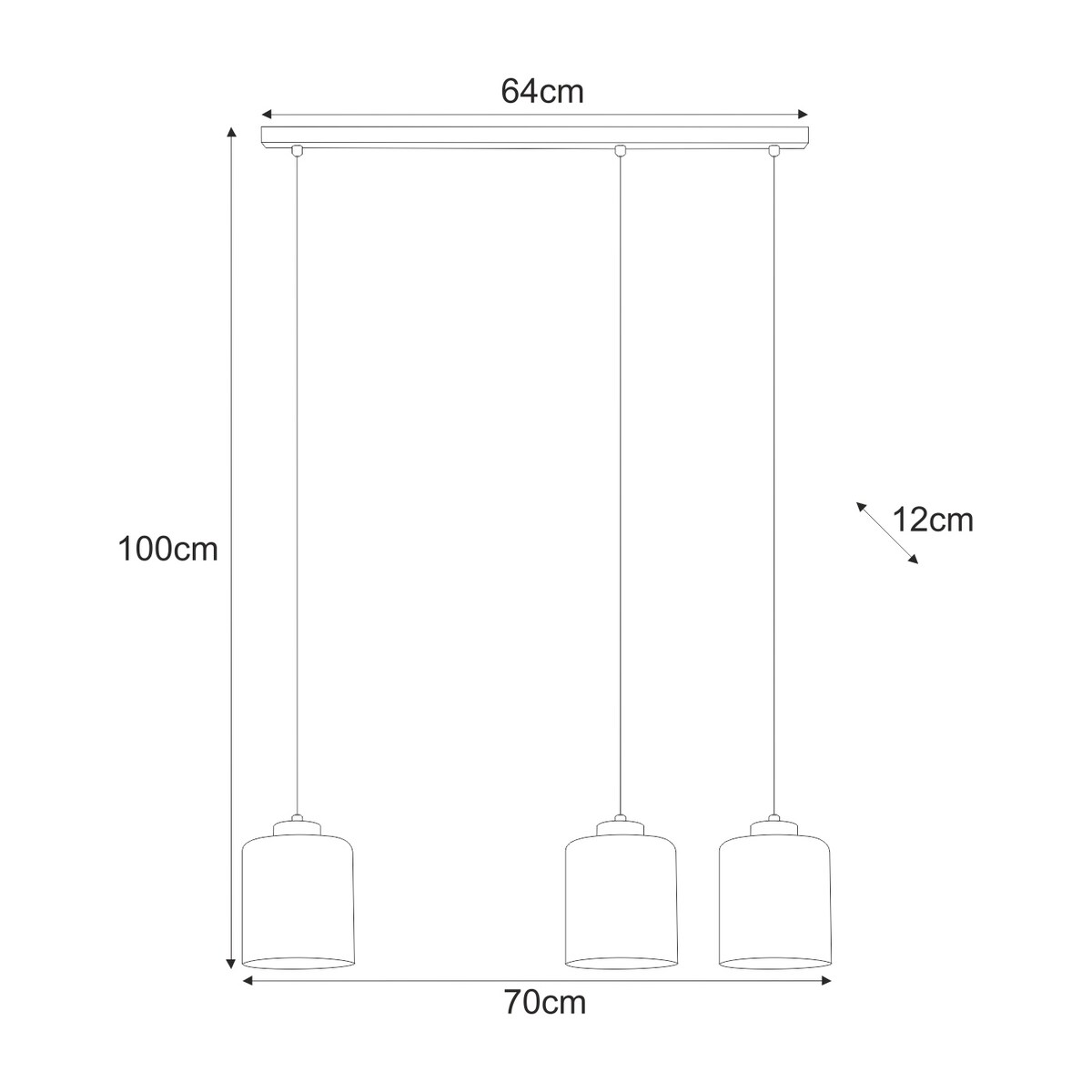 Lampa wisząca K-5570 z serii SORO